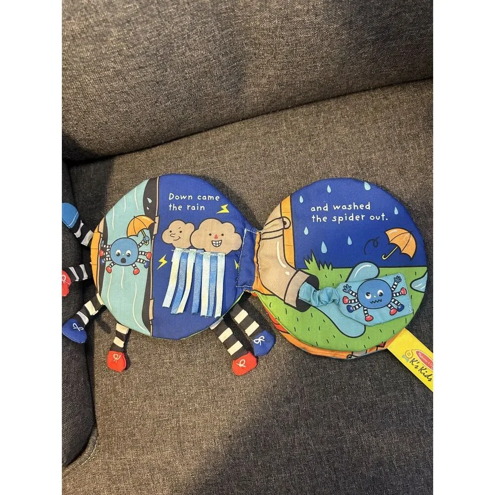 Melissa & Doug Kids The Itsy Bitsy Spider Soft Cloth Activity Book Sensory Toy